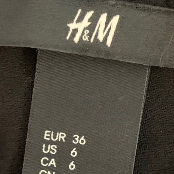 H&M Black Long Sleeve Peplum Button Up Blouse - Picture 9 of 11